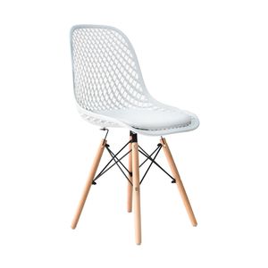 Silla de Diseño Decorativo Nordic Polipropileno Blanco Bonno