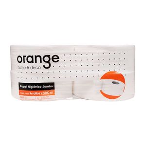 Papel Higienico Jumbo Orange 4 rollos x 500m