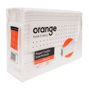 Papel Toalla Interfoleado Orange 200 Hojas