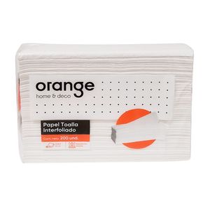 Papel Toalla Interfoleado Orange 200 Hojas