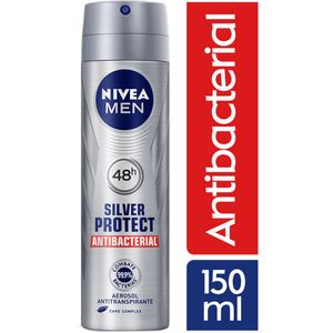 Desodorante Aerosol para Hombre NIVEA Silver Protect Frasco 150ml