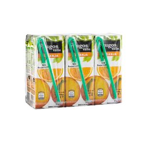 Bebida de Naranja FRUGOS Caja 235ml Paquete 6un