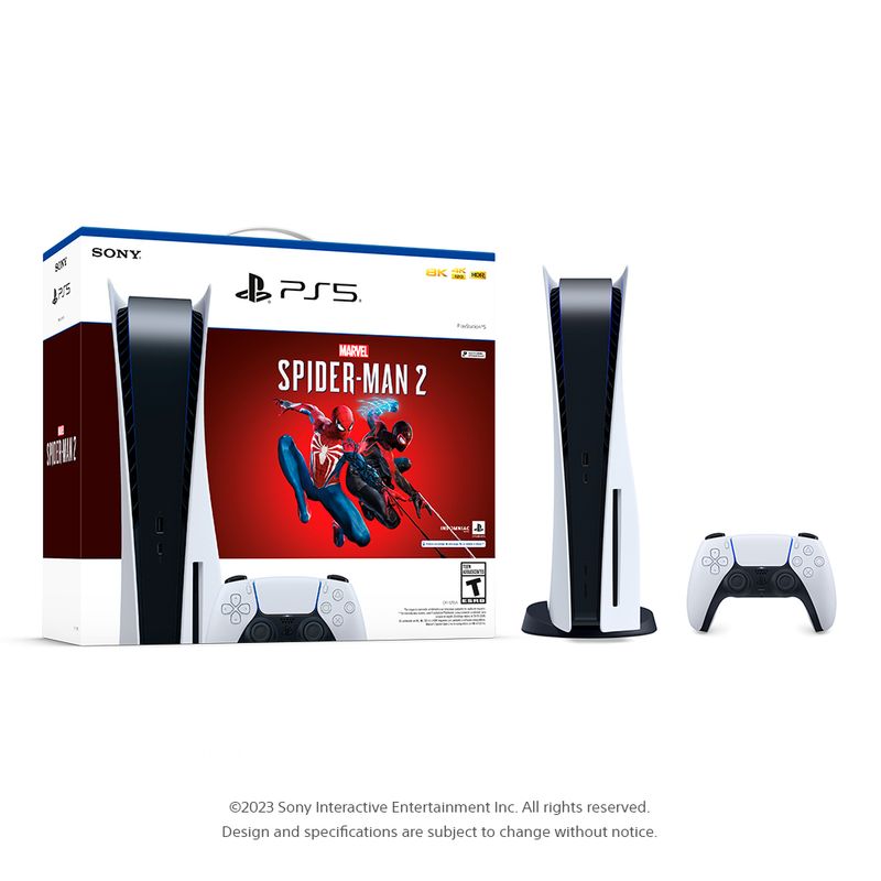 Consola PS5 Bundle Spiderman 2 + Mando PS5 Blanco - Real Plaza