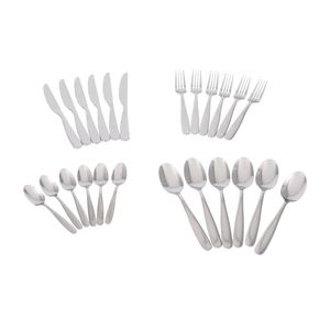 Set 24 Cubiertos Acero Inoxidable