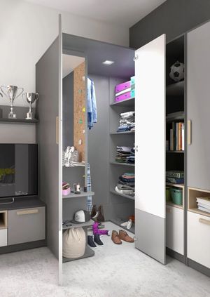 Ropero Moderno Juvenil Martos 2 puertas TU MESITA