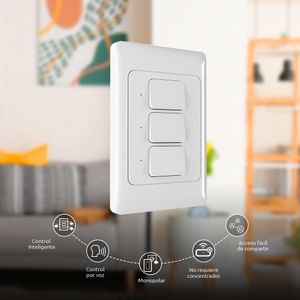 Interruptor de 3 circuitos smart wifi Nexxt
