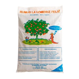 Abono Humus La Lombriz Feliz 1kg