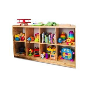 Juguetero Mi Madera Perfecta Ms 8 Cubos Negro