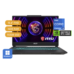 Laptop Msi Cyborg 15 A12vf Intel Ci7 12650h 15.6″ Fhd/Ram 16gb Ddr5/512gb Ssd/Rtx 4060 8gb/Win11-Neg
