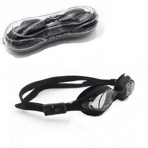 Lentes de Natación Con estuche Proteccion UV-NEGRO