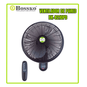 Ventilador De Pared Bossko 16"  con Control Remoto  BK-8210PD