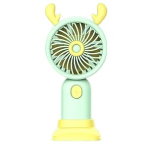 Mini Ventilador Eléctrico de Mano Portátil - Color Verde