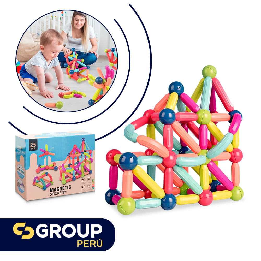 Piezas Magneticas Niños Juego De Bloques De Construcciu00f3n