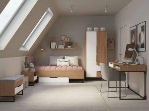 Ropero Moderno Magaly 2 puertas 2 cajones TU MESITA