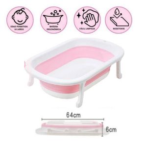 Tina Plegable Eco Baby Happy Rosado