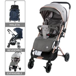 Coche Cuna Maleta Turin Ebaby EB137 Gris