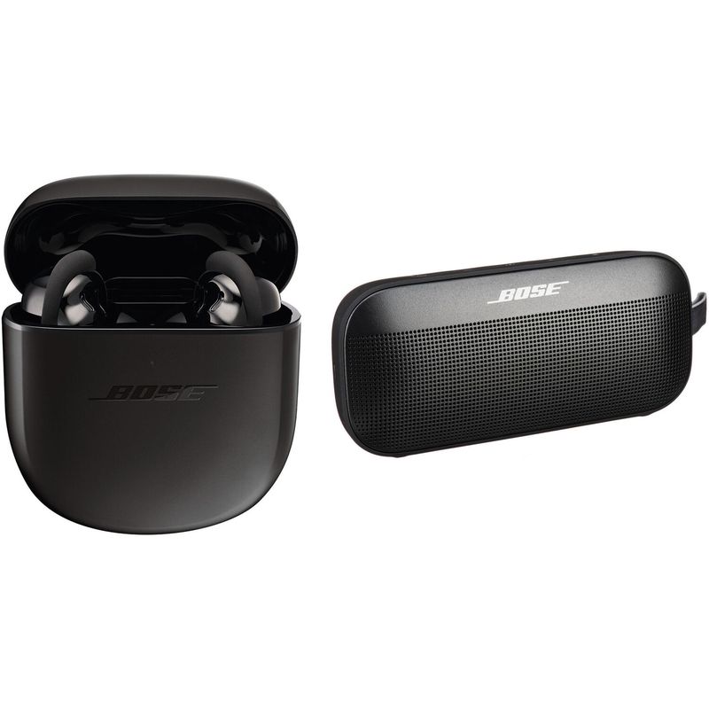 Kit de Auriculares Inalámbricos Bose Quietcomfort Earbuds Ii Y Altavoz  Bluetooth Triple Black