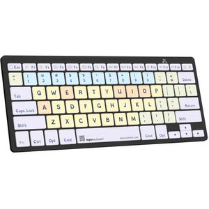 Teclado Bluetooth Mini Logickeyboard Dyslexie para Mac Us English