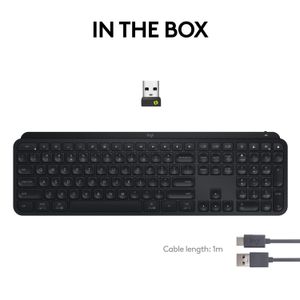 Teclado Inalámbrico Logitech Mx Keys S Y Ratón Anywhere 3S Negro Gris Pálido