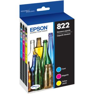 Combo Pack de Tinta Epson T822 de Capacidad Estándar en Color