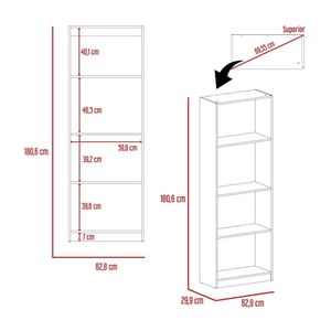 Estante E1 Home Melamina Macadamia Tuhome