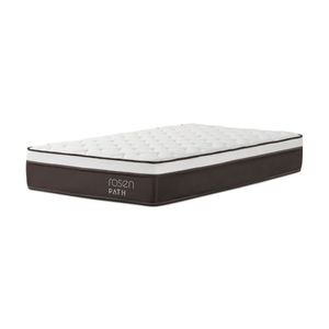 Cama Europea Path Café 1.5 Plazas R.N Bennet Grafito + 1 Almohada