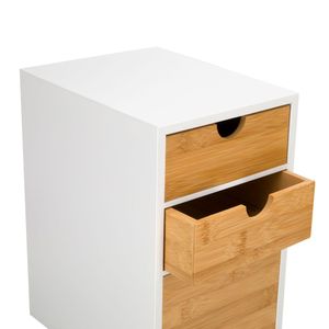 Cajonera MDF - Bambú 3 Cajones 16,7x21,2x27,6 cm