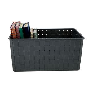Canasto Plástico trenzado 39x28x18 cm