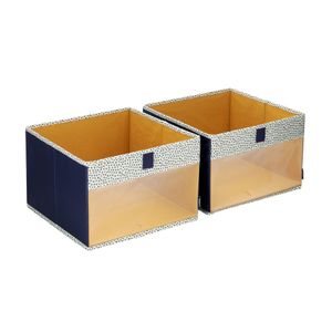 Set 2 Cajas Organizadoras 28x28x19 cm