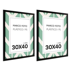 Set 2 Marcos de Foto Plástico PS para Retratos de 30x40 cm
