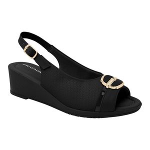 Sandalia Cuña 163019 PRETO