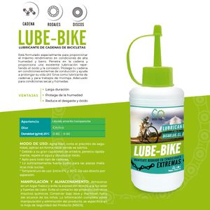 Lubricante cadenas de bicicletas Lube-bike