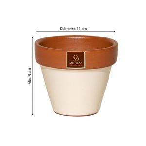 Maceta Cerámica Estandar Terracolor 11 Terrabeige