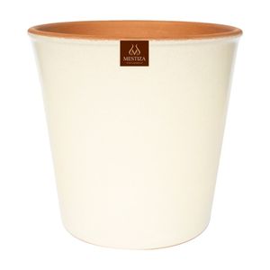 Maceta Cerámica Zaia 20 Hueso Crema