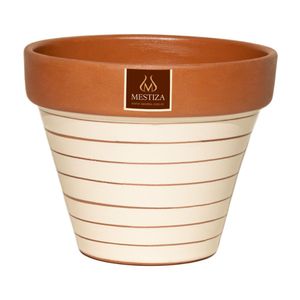 Maceta Cerámica Estandar Terracolor 19 Terrabeige