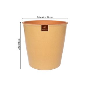 Maceta Cerámica Zaia 20 Arena Latte