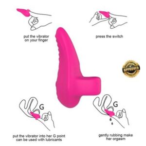 Anillo Vibrador Clitoris Para Dedo Dedal Silicona SSP340005