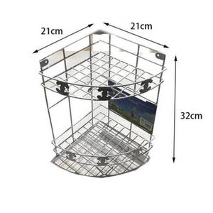 Esquinero Organizador Colgante Doble Cesto para Ducha Baño y Cocina