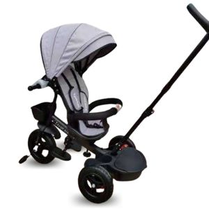 Triciclo Guiador Kids Cute Aventure Gris