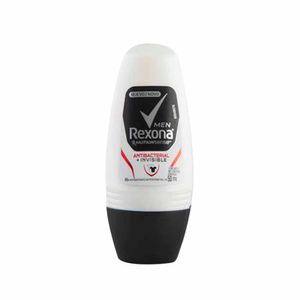 Desodorante Roll On para Hombre REXONA Antibacterial Invisible Frasco 50ml