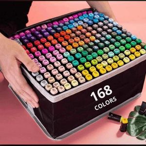 Set de Plumones de 168 Colores