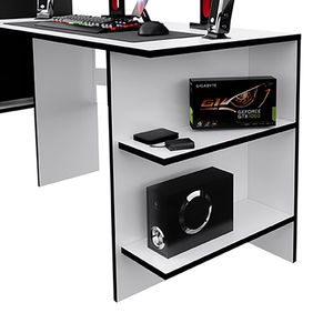 Escritorio Gamer NR 09 136cm Movenda Blanco