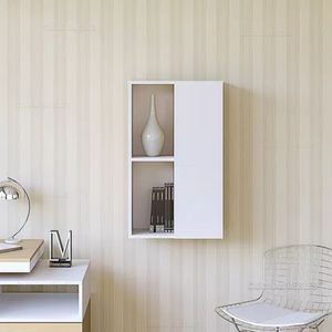 Estante Flotante Kay Blanco 1 Puerta R&R MUEBLES