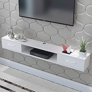 Mesa de TV Cambara 50" Movenda Blanco Jalador Ovalado
