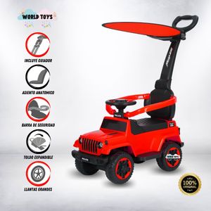 Correpasillo Guiador Licenciado Kingdom Mega Police Rojo