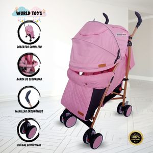 Coche Bastón Deportivo Kids Thailand Edición Limitada Rosado