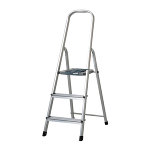 Escalera Tubular Plegable, 3 Peldaños, Aluminio, Truper 16764