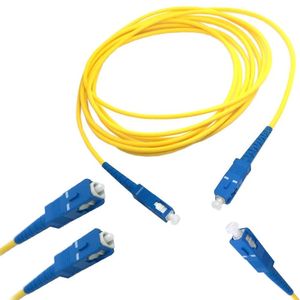 Cable Patch Cord de Fibra Optica OM3 3.0mm SC-SC 50dB 9/125 20 Metros