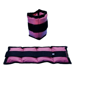 Tobillera con peso 1 Kilo x2 para Piernas Glúteos Rosado Todo Fit