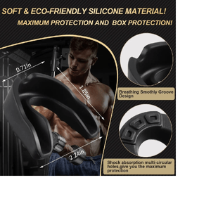 Protector Bucal Deportivo Boxeo Baloncesto Fútbol Hockey Karate Protección Dental Negro